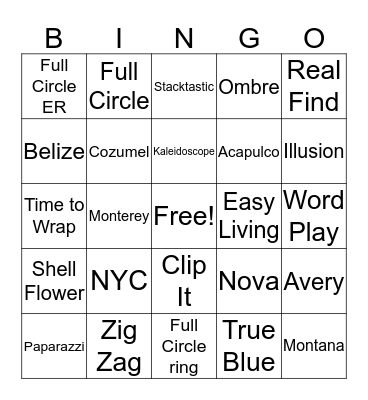 Spring Bash Blingo! Bingo Card