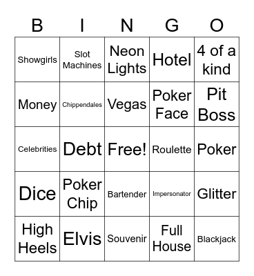 Bailey's Sweet 16 Bingo Bash Bingo Card