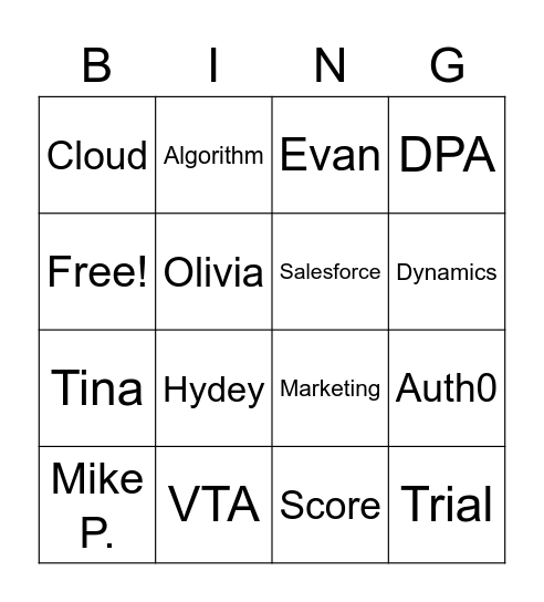 Sender Score for VDM Bingo Card