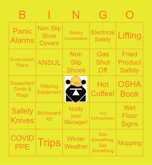 BEAR FAMILY SAFETY Bingo Card
