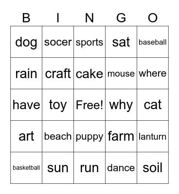 AVERYTHING!!! Bingo Card