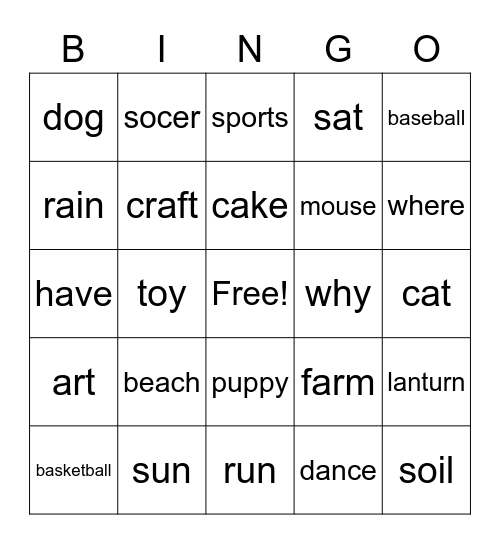 AVERYTHING!!! Bingo Card