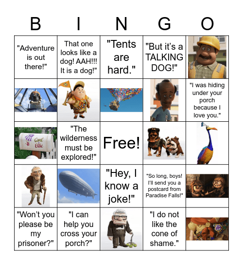 Up Bingo Card