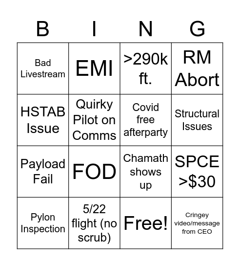 VF02-2 Bingo Card