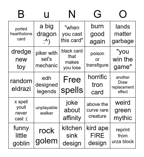 modern horizons 2 Bingo Card