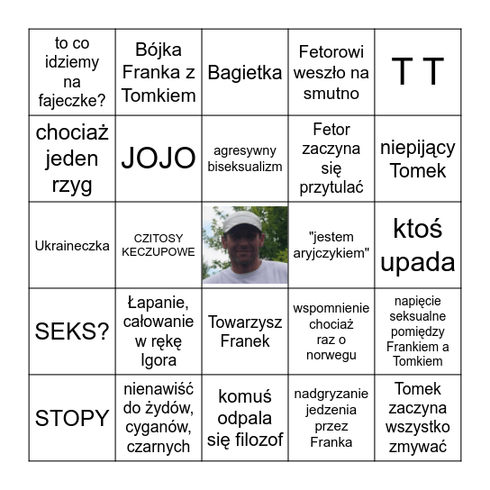 BINGO Z FRANKO Bingo Card