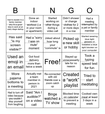 Retail Pulse Catchup Bingo Card