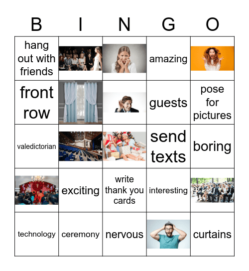 Everybody Up 6 Unit 8 L3 Bingo Card