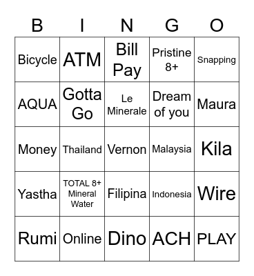 Punya Arumi Bingo Card