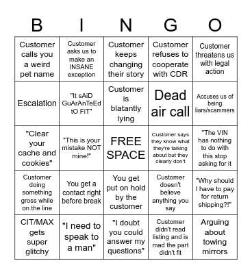 1A/AM Bingo v3.0 Bingo Card