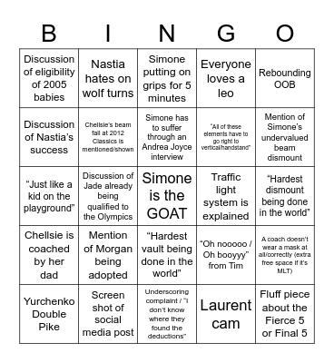Classics Bingo! Bingo Card