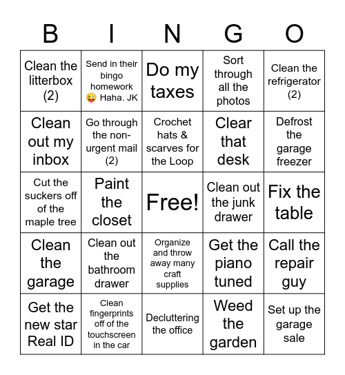 Somebody needs to... Bingo Card