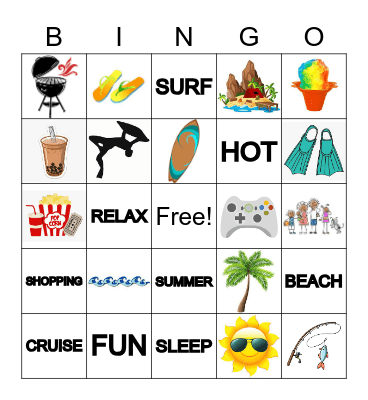 SUMMER Bingo Card