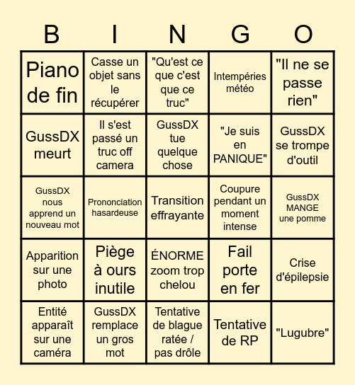 BEYOND MINECRAFT BINGO Card