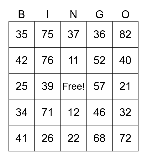 1-90-bingo-card