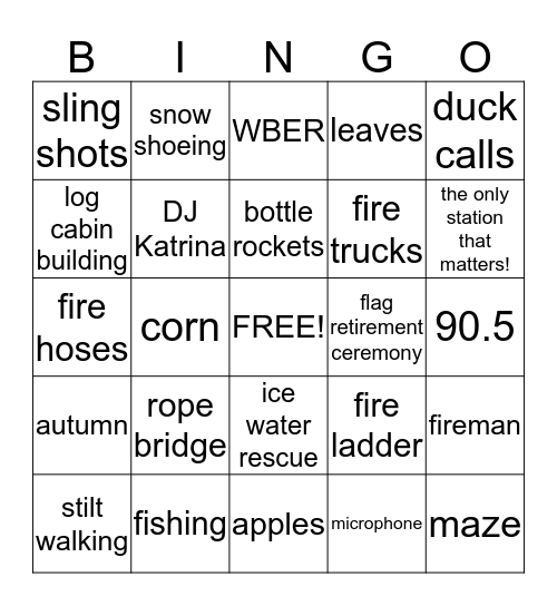 Go See It! Bingo Card