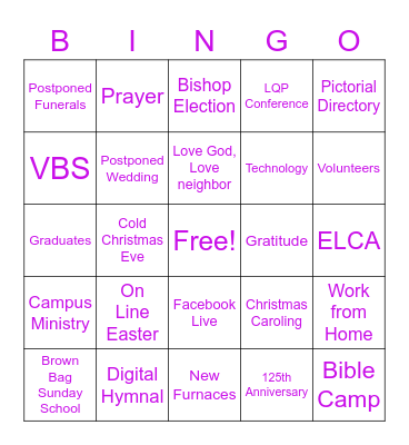 Annual Meeting Bingo 5/23/21 Bingo Card