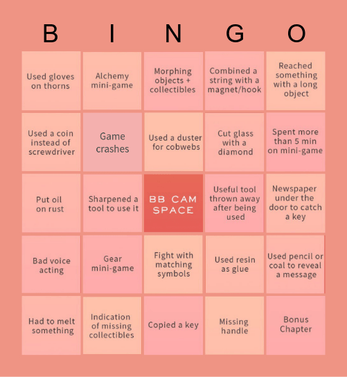 Gab Smolders - HOG BINGO (Originally by @Wiccarium on Twitter) Bingo Card