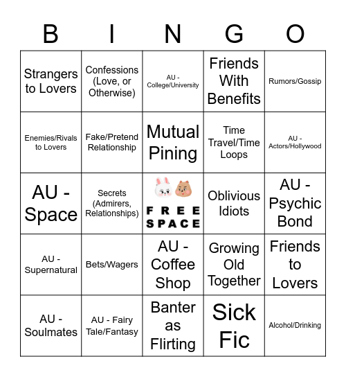 MINSUNG Bingo Card