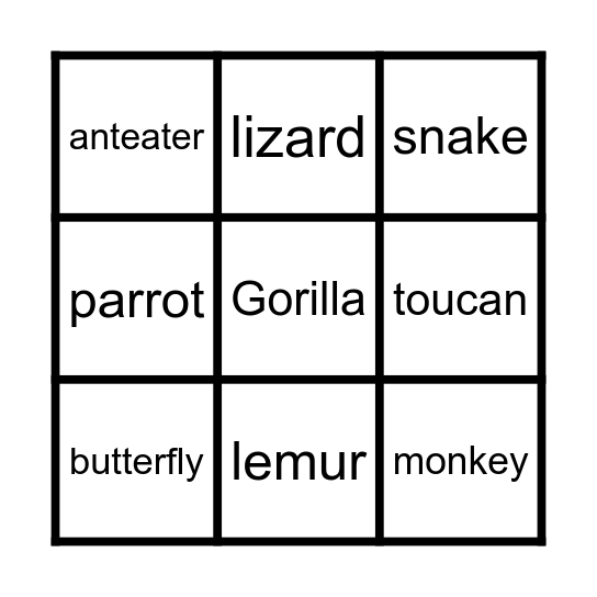 tropical-rainforest-animal-bingo-card