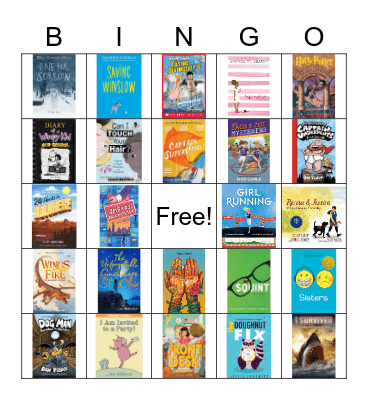 3-5 Book BIngo Card