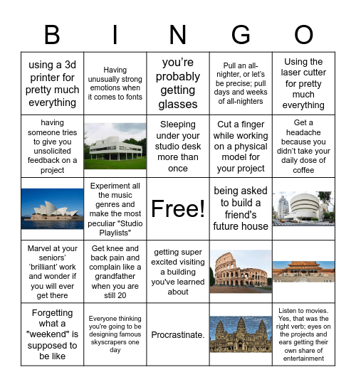 AIAS WEST QUAD GAME NIGHT Bingo Card