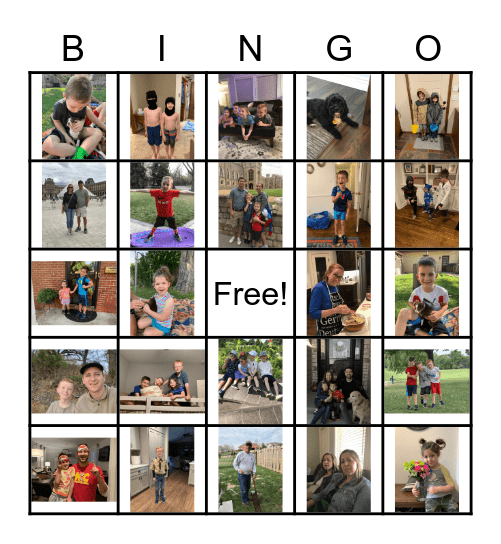 Vacation 2021 Bingo Card