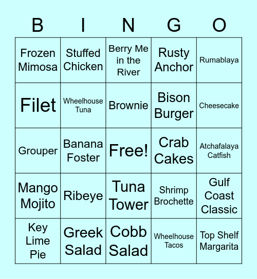 Server Bingo Card