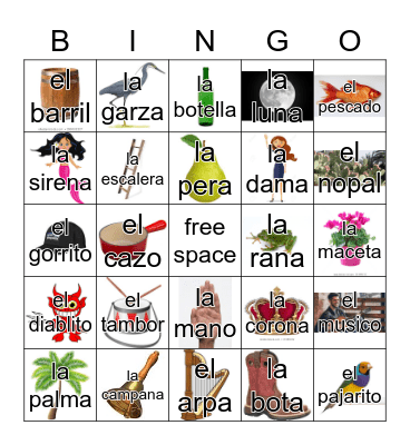 Loteria Mi Pueblito Bingo Card