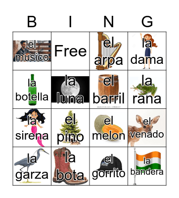 Loteria Mi Pueblito Bingo Card
