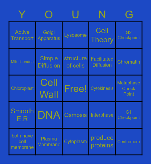 Cells by Aarionn Young Bingo Card