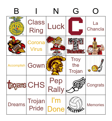 Trojan Bingo2 Bingo Card