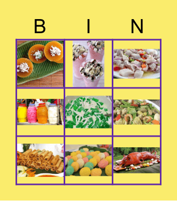 Summer Fiesta Bingo Card