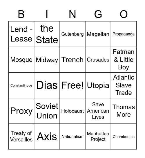 EOC Bingo 2aaa Bingo Card