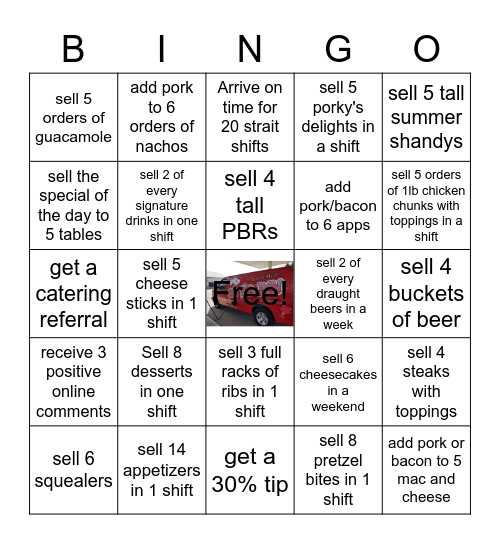 Red Pig Inn server Bingo Card