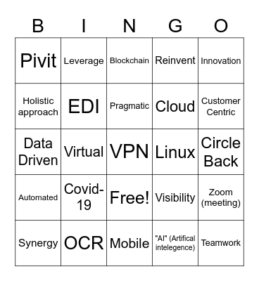 MIT Bingo Card