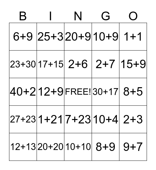 Adding Bingo Card