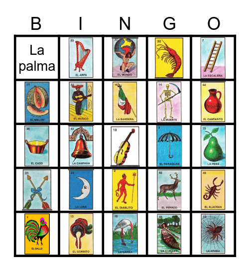 LOTERIA Bingo Card