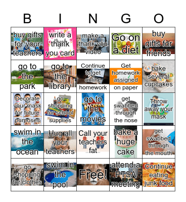 Would you rather...... after quarantine edition?! Bingo Card