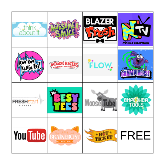 Go Noodle Bingo! Bingo Card