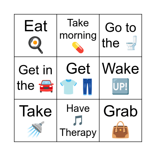 Thursday Bingo Card