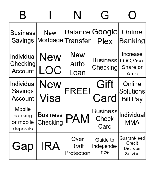 Dixie Bingo Card