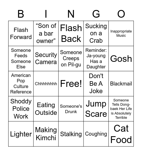 Camellia Bingo 5/24 Bingo Card