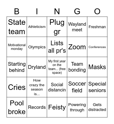 Banquet Bingo Card