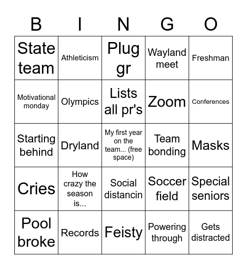 Banquet Bingo Card