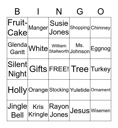 Bible Study Bingo Card Bingo Card