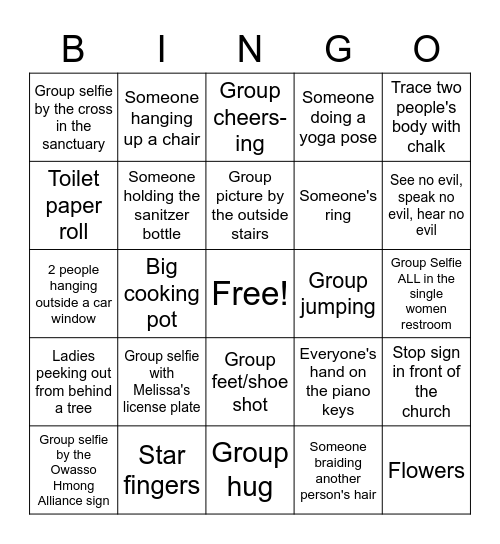 WOMENS FELLOWSHIP Bingo Card