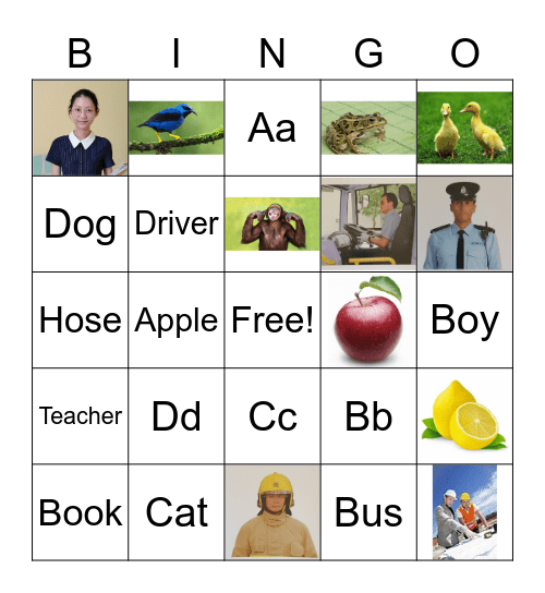 K3 Bingo Card
