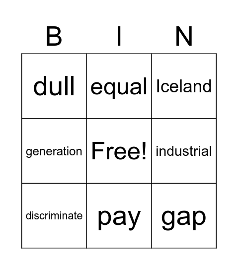 B4L8 Bingo Card