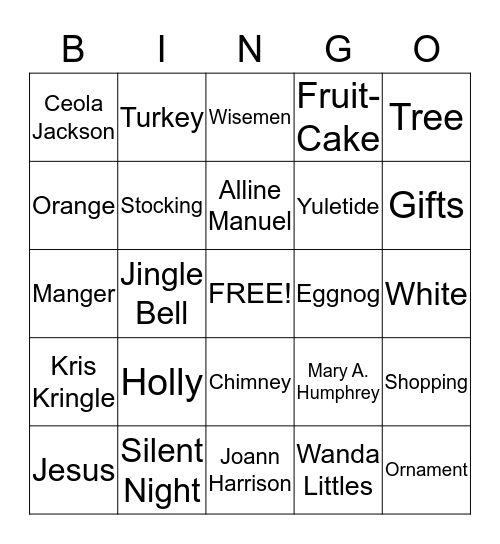 Bible Study Bingo Card Bingo Card